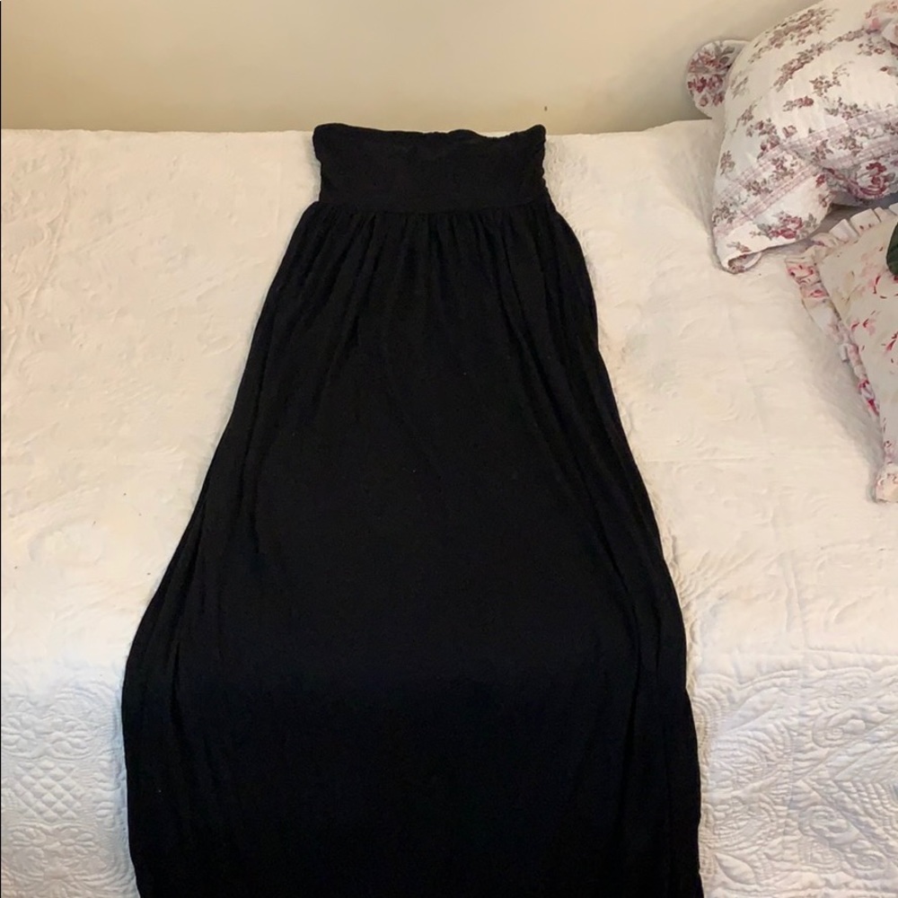 Black Strapless Maxi dress